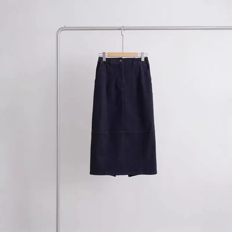 Damen Figurnaher Denimrock Drune