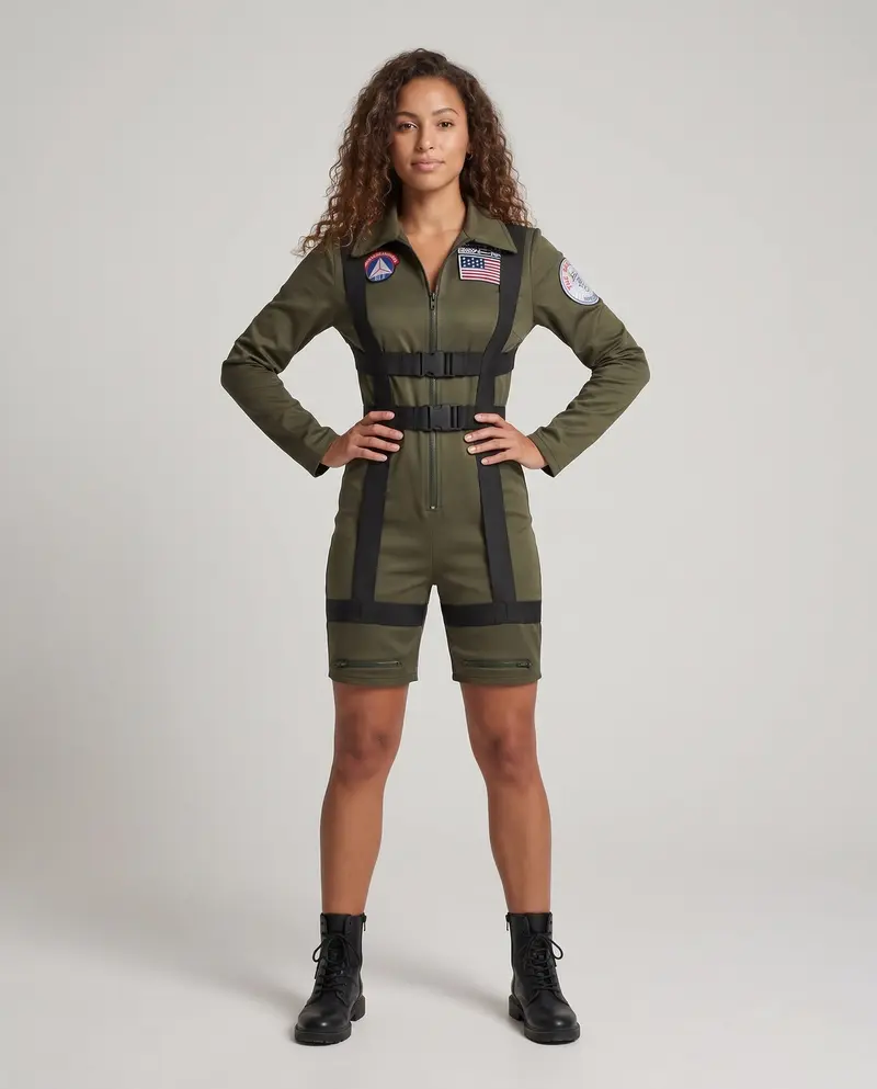 Damen Fliegeroverall mit praktischen Taschen und verstellbaren Trägern Drune
