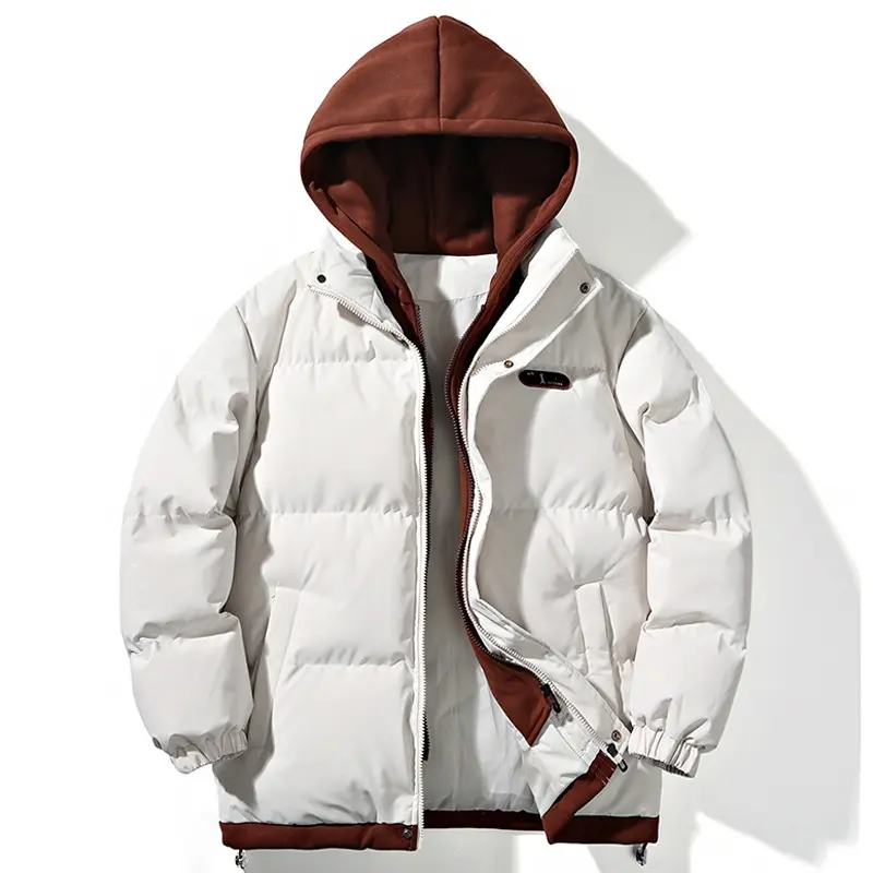Damen Gepolsterte Oversize-Steppjacke mit Kapuze, Kordelzug & elastischen Bündchen Drune