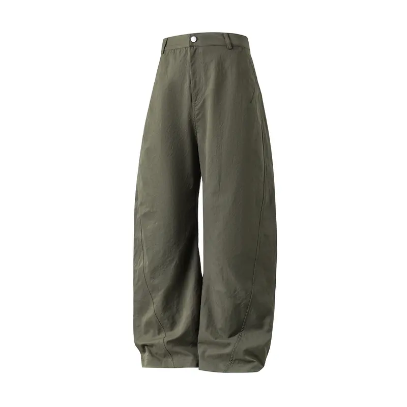 Damen High‑Waist Palazzo‑Hose im Balloon‑Cut mit markanten Nahtpaspeln Drune