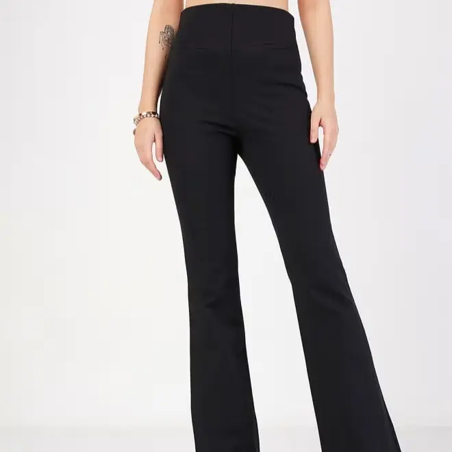 Damen Hoch geschnittene Bootcut-Hose Drune