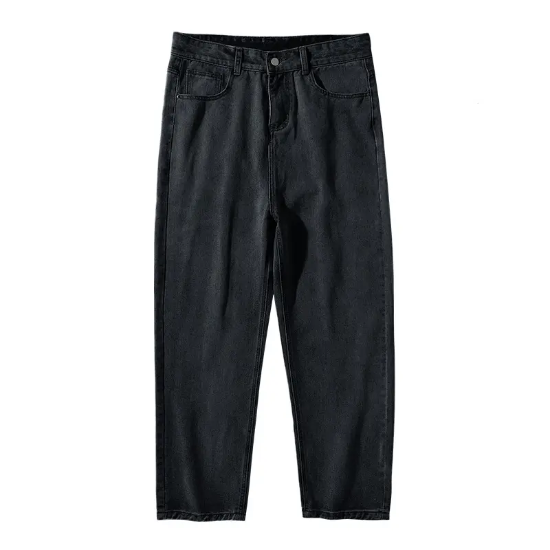 Damen Hochgeschnittene Relaxed-Fit Denim‑Hose mit leicht taillierter Schnittführung und geradem Knöchelabschluss Drune
