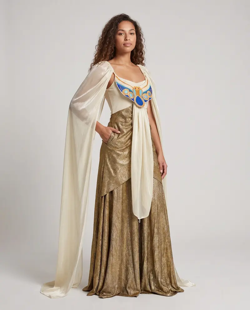 Damen Kostüm mit elegantem Umhang Drune
