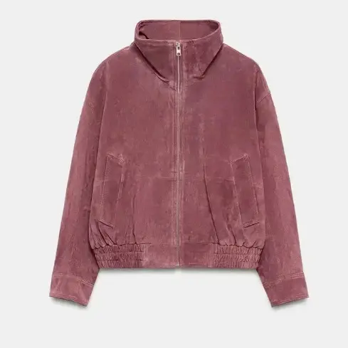 Damen Kurz geschnittener Boxy‑Blouson mit hohem Stehkragen und überschnittenen Ärmeln Drune