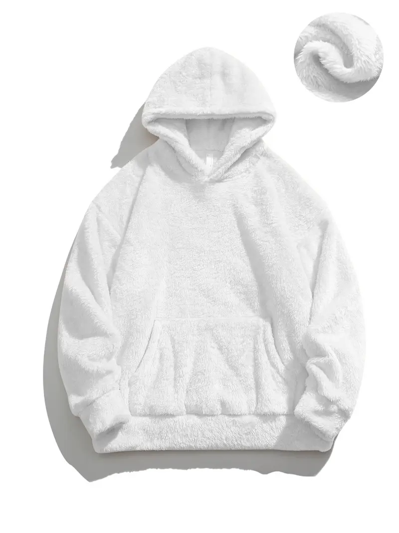 Damen Kuscheliger Kapuzenpullover mit weichem Fleece Drune