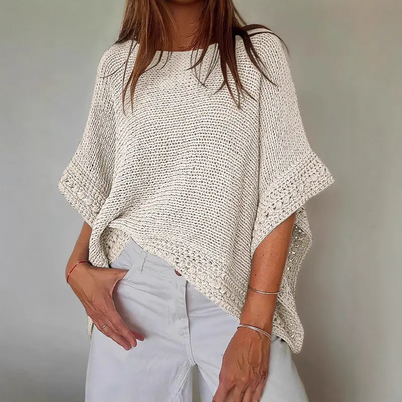 Damen Lässiger Strickpullover Drune