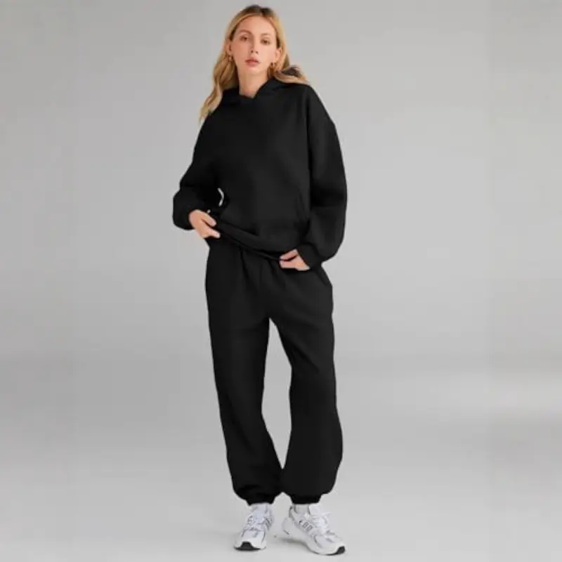 Damen Lässiger und bequemer Hoodie- und Jogginganzug Drune