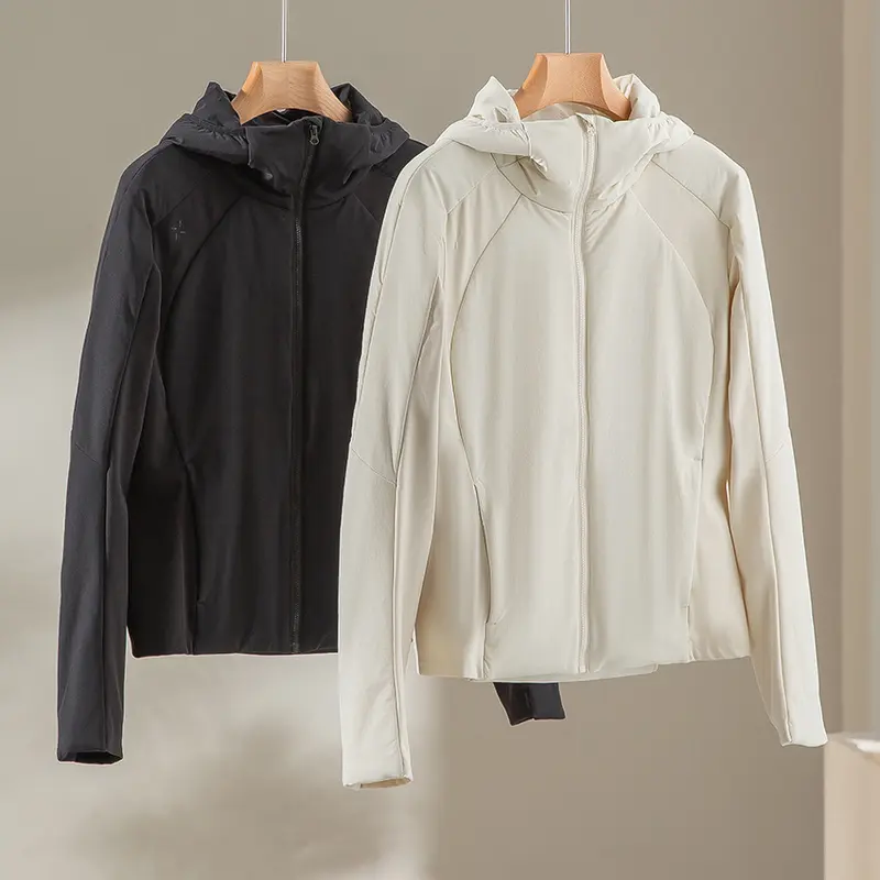 Damen Leichte Softshell-Jacke mit Kapuze, Raglanärmeln und taillierter Passform Drune