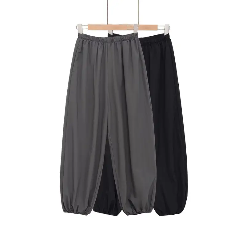 Damen Leichtgewichtige Ballonhose mit elastischem Bund und Kordelabschluss Drune