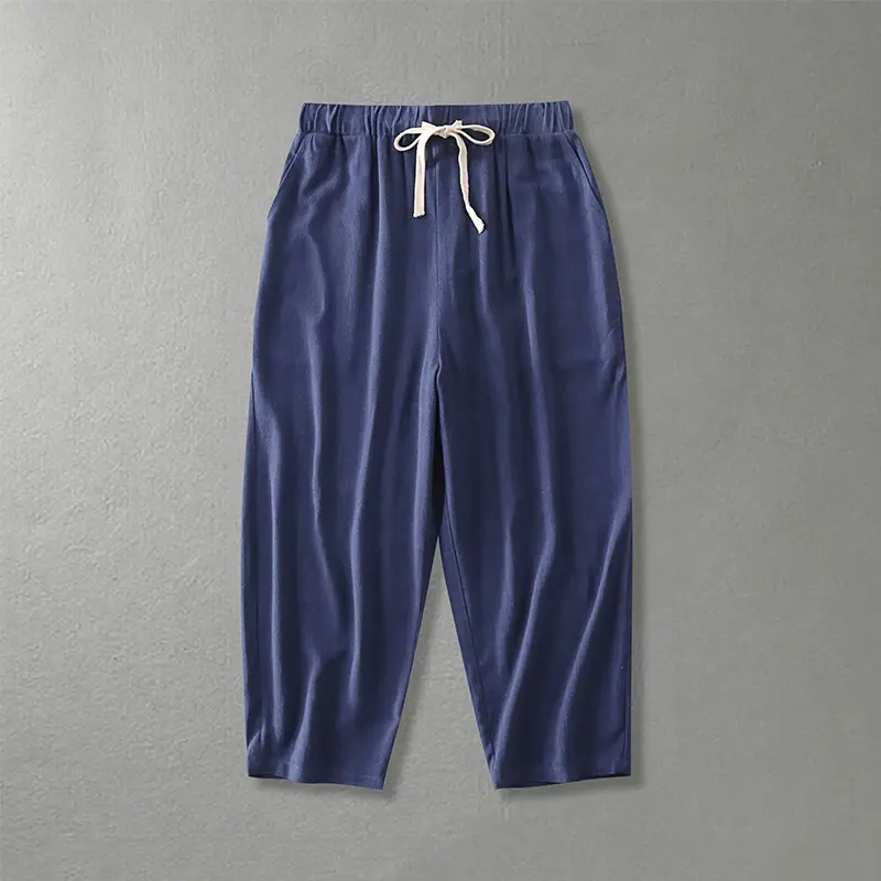 Damen Locker geschnittene Freizeit-Hose mit elastischem Bund und Tunnelzug Drune