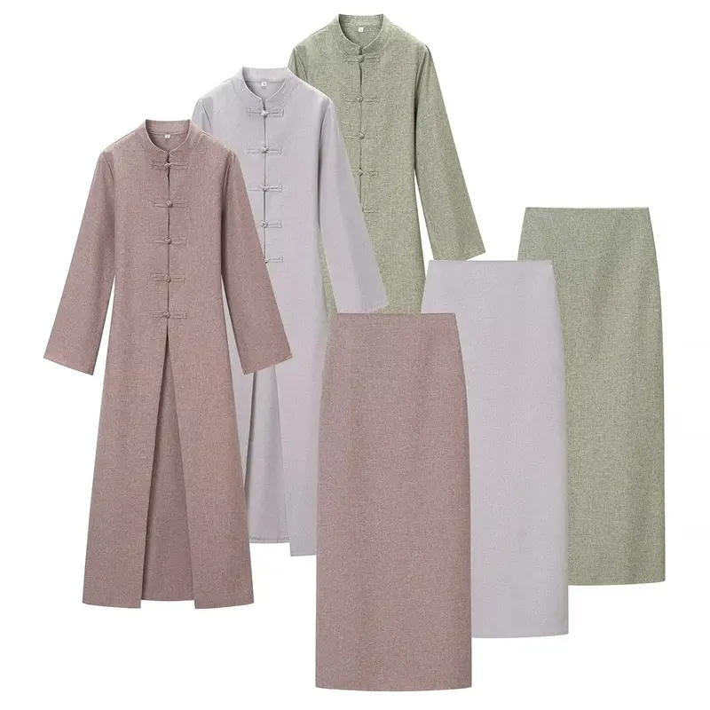 Damen Mantel- und Rock-Set Drune