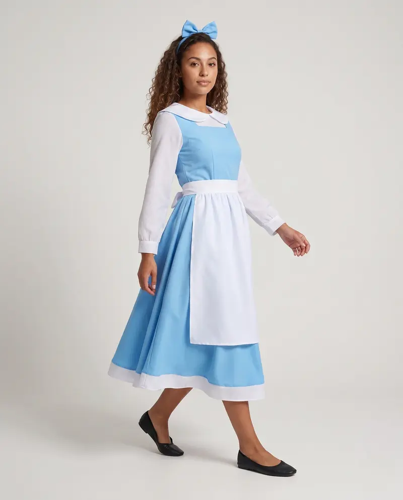 Damen Märchenhaftes Kostümkleid mit klassischem Design und Rüschendetails Drune
