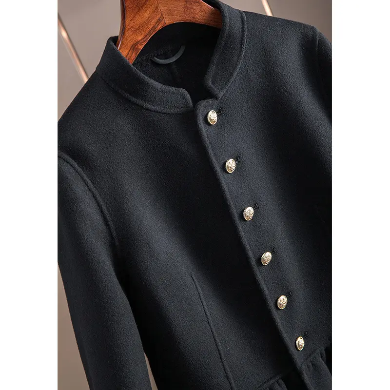 Damen Modische Blazerjacke mit peplum Schnitt Drune