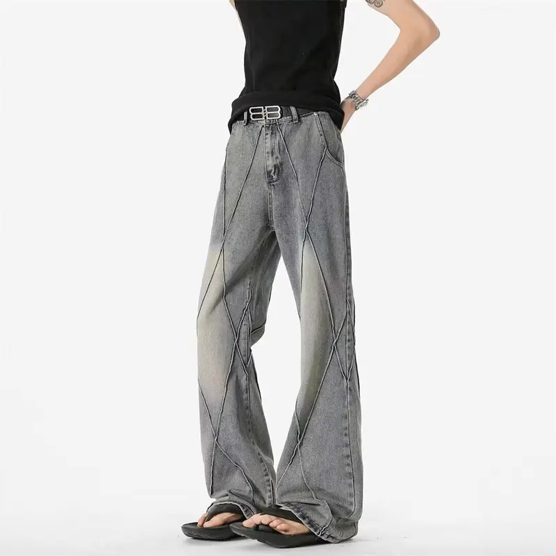 Damen Modische Denim-Hose mit innovativem Schnitt Drune