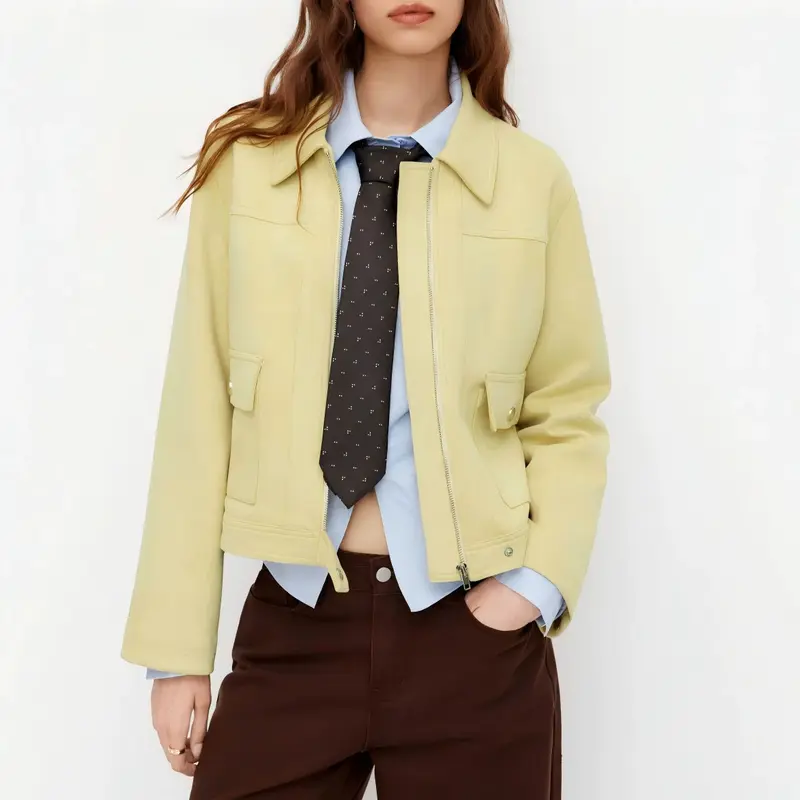 Damen Modische Short-Jacke Drune