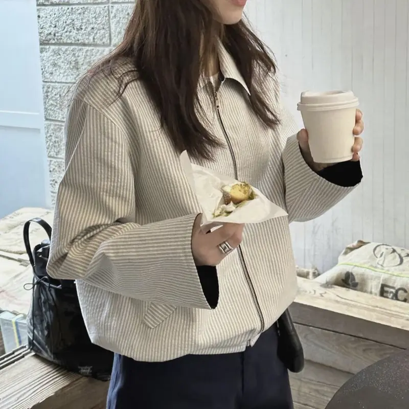 Damen Modische und lässige Jacke Drune