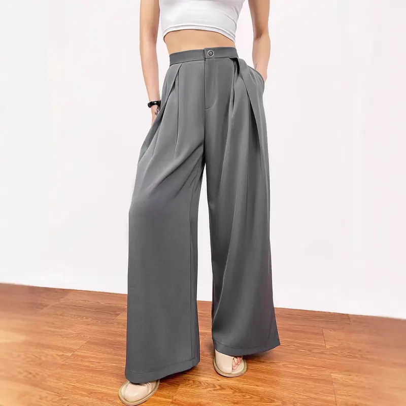 Damen Modische und lässige Wide-Leg-Hosen Drune