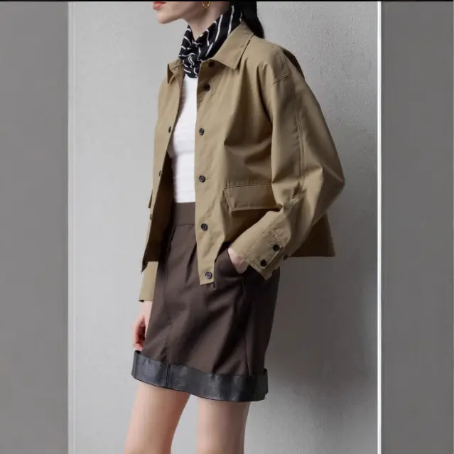 Damen Modische Utility-Jacke mit vielseitigem Design Drune