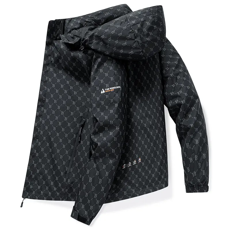 Damen Modische Wasserdichte Funktionsjacke mit Kapuze Drune