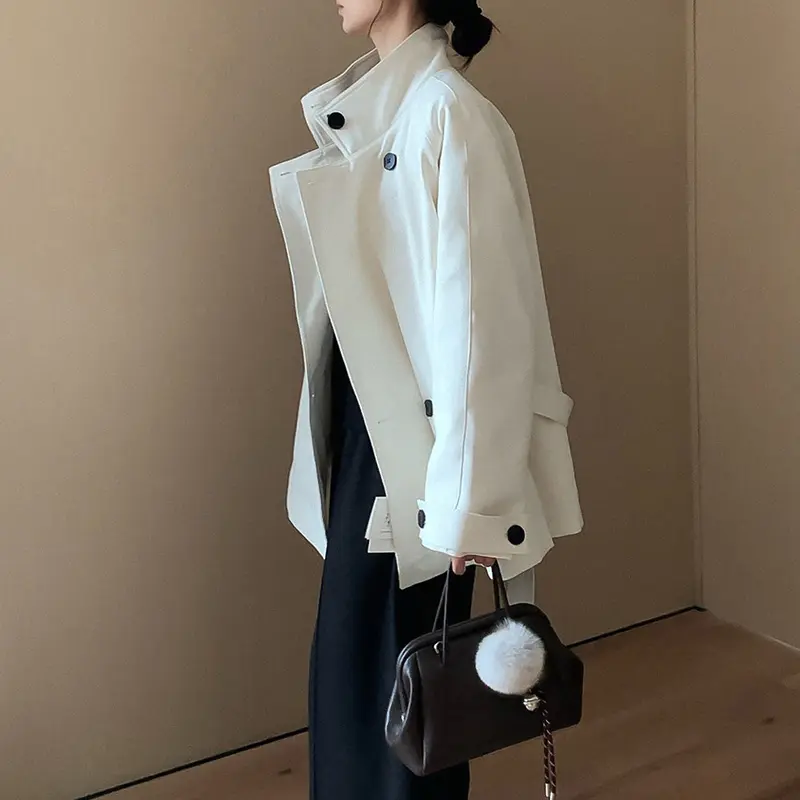 Damen ModischeOversized Übergangsjacke Drune