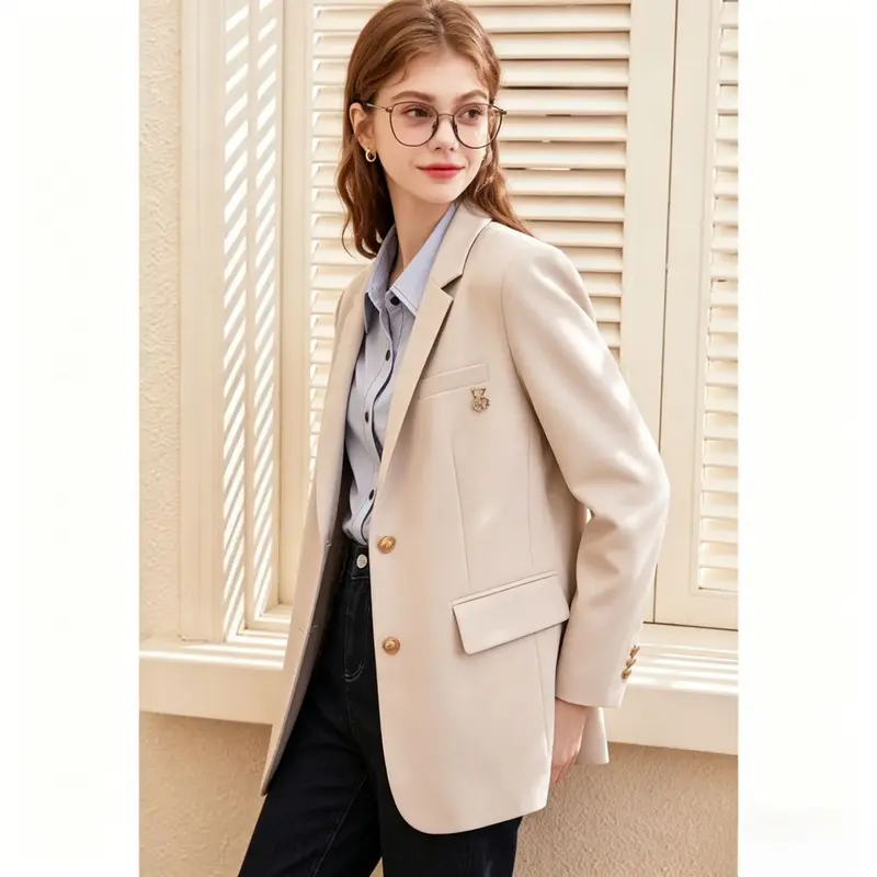 Damen Modischer Blazer im Stil eines Sakko Drune