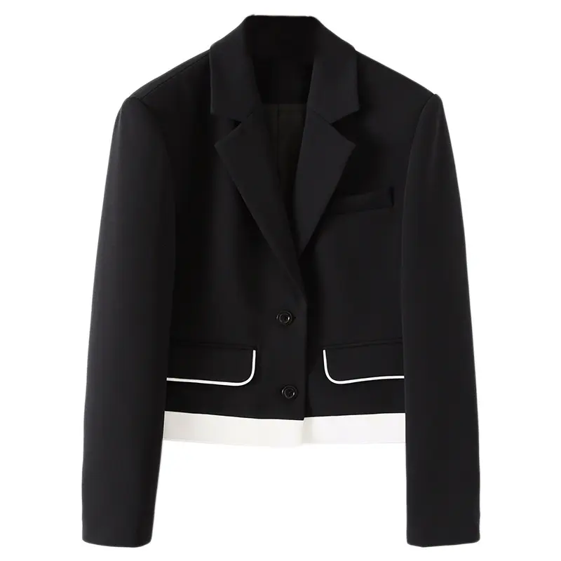 Damen Modischer Blazer mit strukturierter Oberfläche Drune