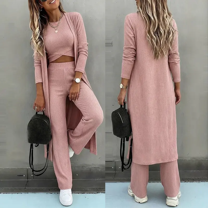 Damen Modischer Cardigan-Set Drune