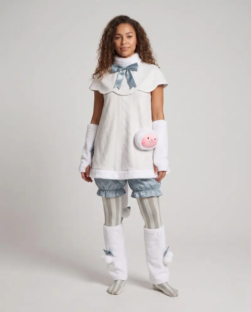 Damen modischer Overall mit eleganten Details und verspielten Accessoires Drune