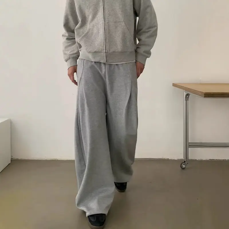 Damen Modisches Oversized Hoodie und Weitbein-Hosen Set Drune
