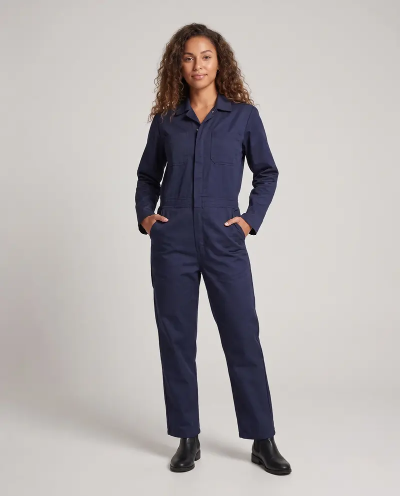 Damen Overall mit praktischem Schnitt und vielseitigen Taschen Drune