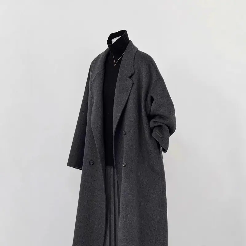 Damen Oversized Wollmantel Drune