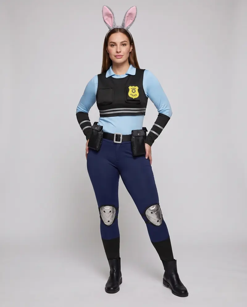 Damen Polizei-Kostümset mit Accessoires Drune