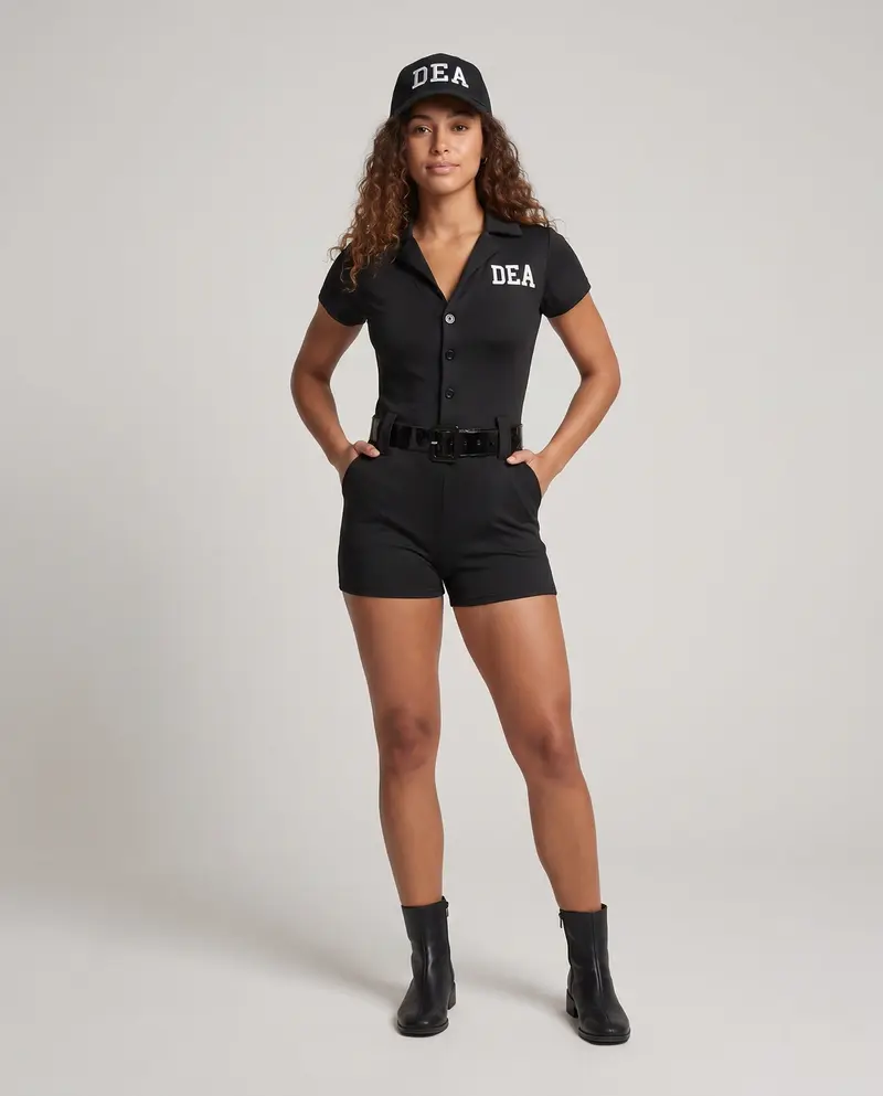 Damen Polizeiuniform Kostümset Drune