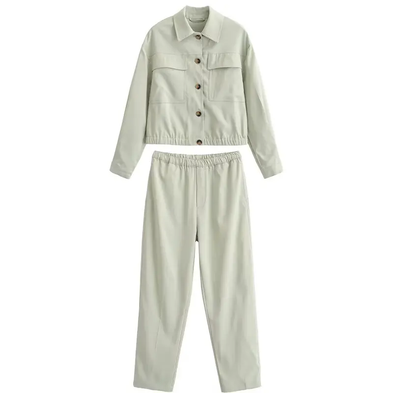 Damen Relaxed-Hose mit elastischem Bund und geradem Bein Drune