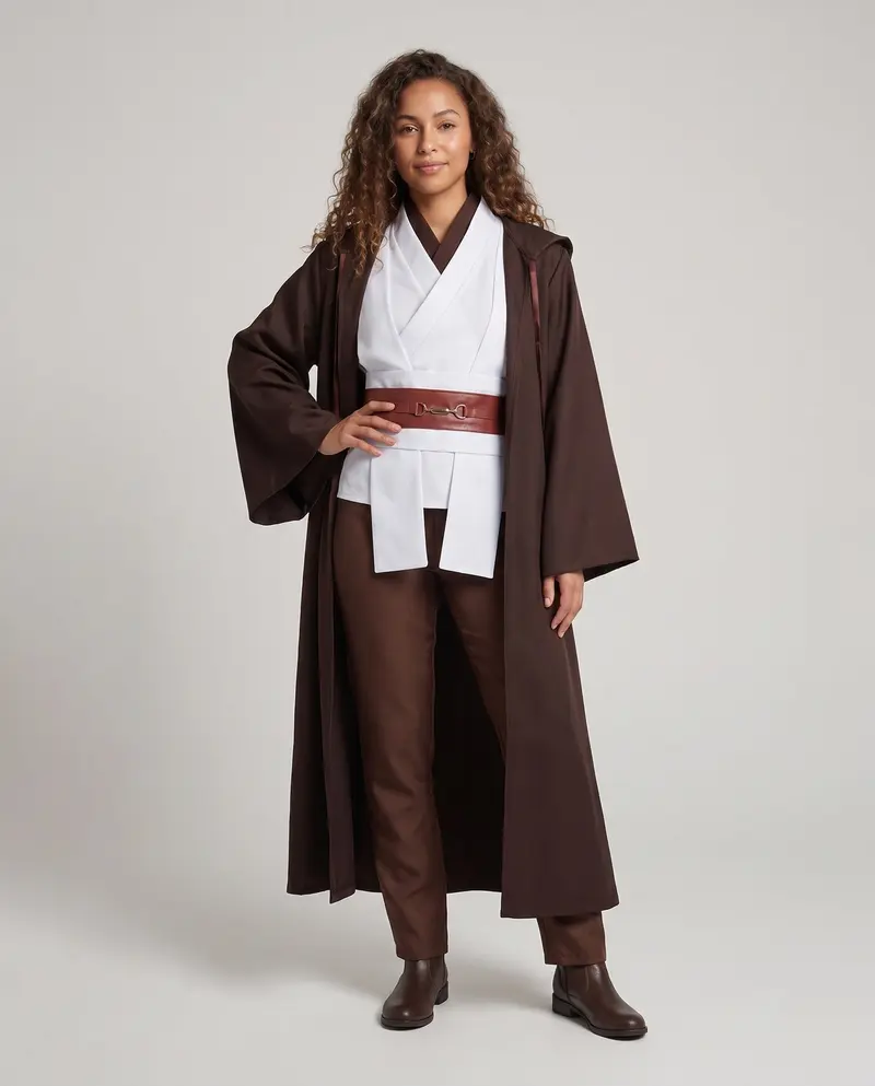 Damen Samurai-Kostüm-Set mit Umhang und traditionellen Akzenten Drune
