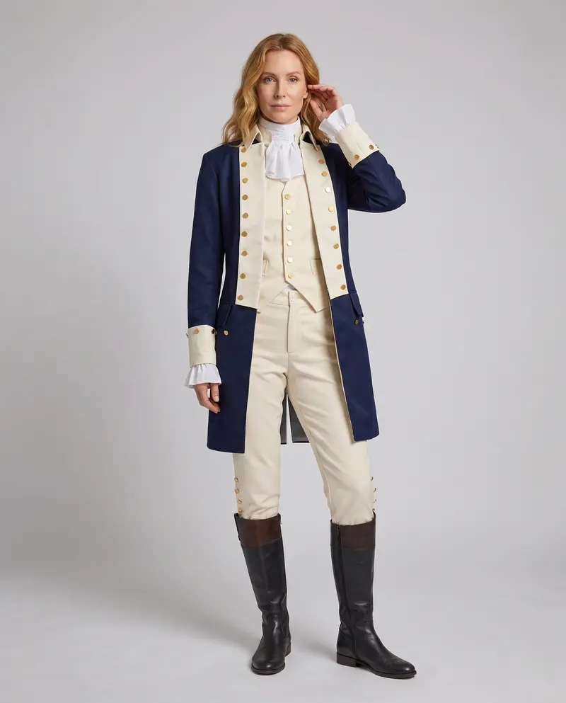 Damen Schuluniform-Kostümset mit Blazer, Hemd und Hose Drune