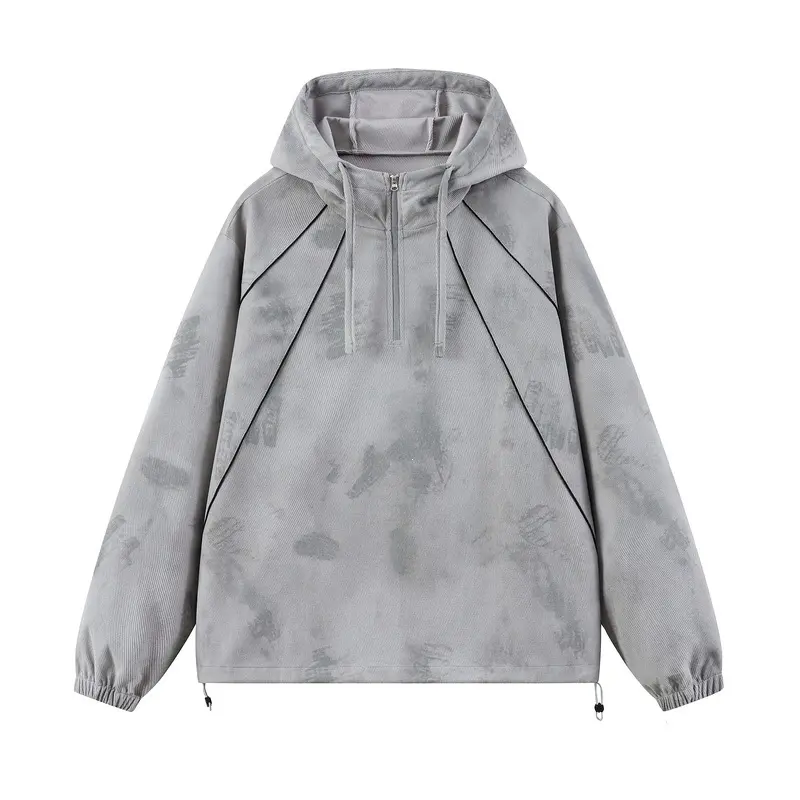 Damen Sportliche Kapuzenjacke mit seitlichen Reißverschlüssen Drune