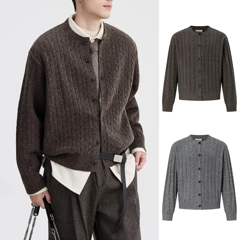 Damen Strickjacke mit Kabelmuster Drune