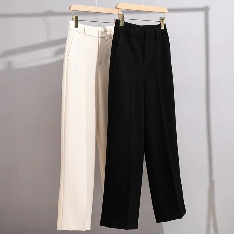 Damen Tailored Palazzo-Hose mit Bügelfalte und verdecktem Hakenverschluss Drune