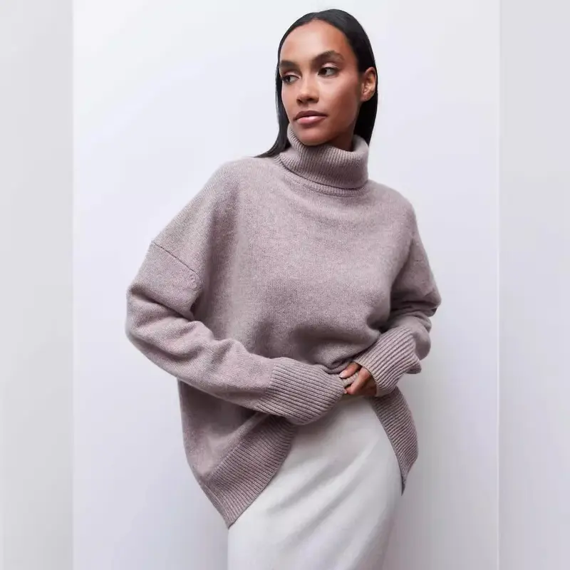 Damen Turtleneck-Pullover Drune