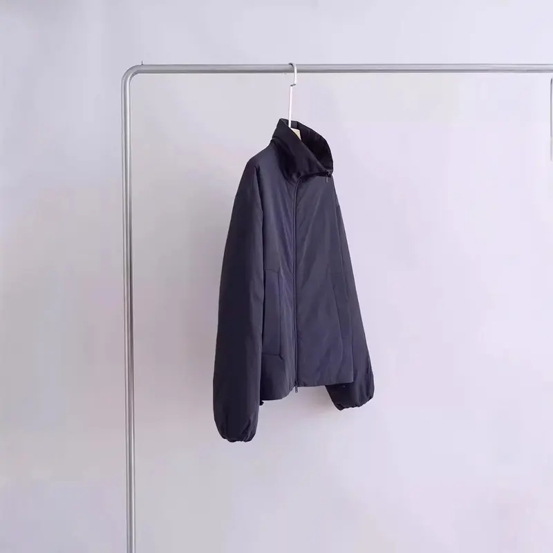Damen Übergangsjacke mit hohem Kragen und seitlichen Taschen Drune
