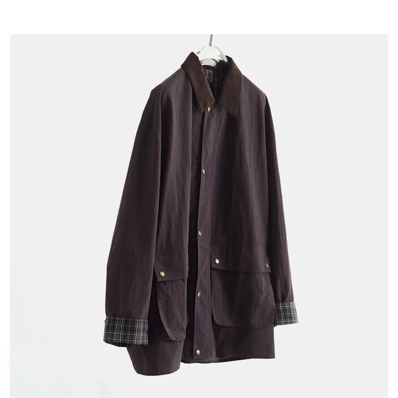 Damen Urbane Utility-Jacke mit hohem Kragen Drune