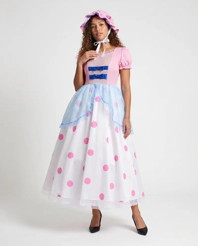 Damen Verspielt romantisches Kostümkleid mit Tüllakzenten Drune