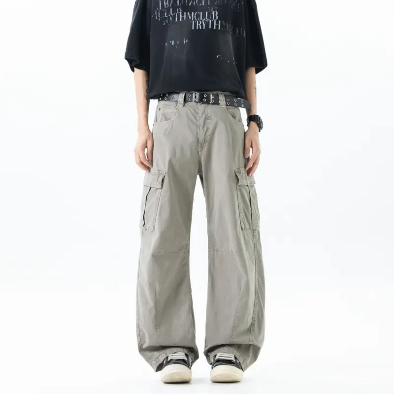 Damen Weite Baumwoll‑Cargo‑Culotte mit Multifachtaschen Drune