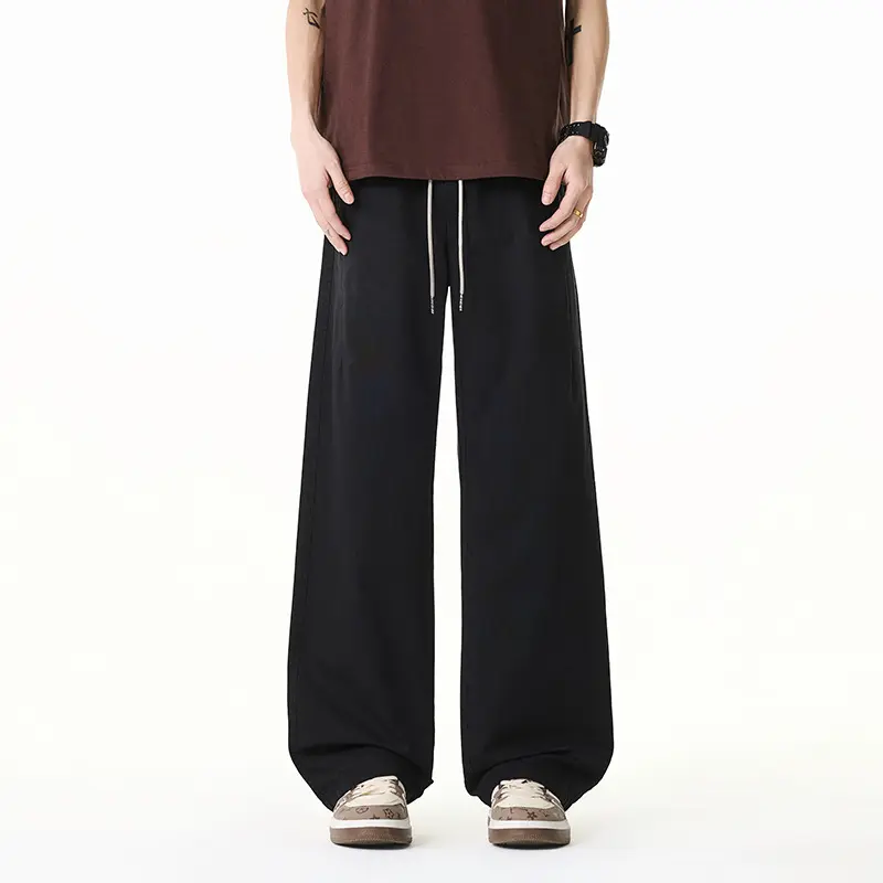 Damen Weite Baumwollmix-Hose im Baggy-Cut mit Tunnelzug und Oversized-Bein Drune