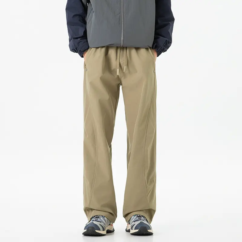 Damen Weite Cropped-Utility-Jogginghose mit Tunnelzugbund und geschwungenen Cargotaschen Drune