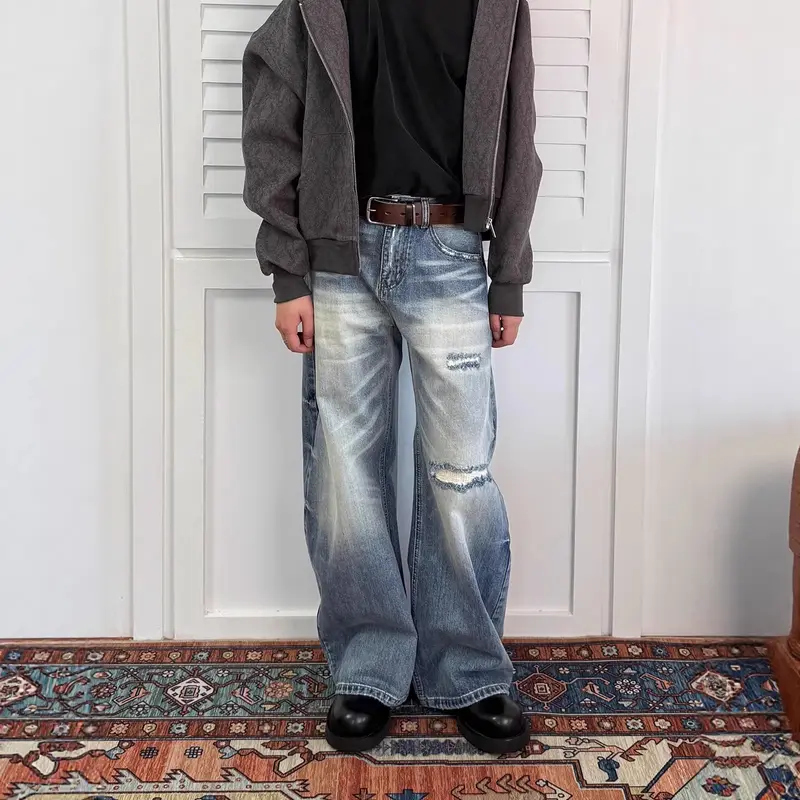 Damen Weitgeschnittene Denim Jeans Drune