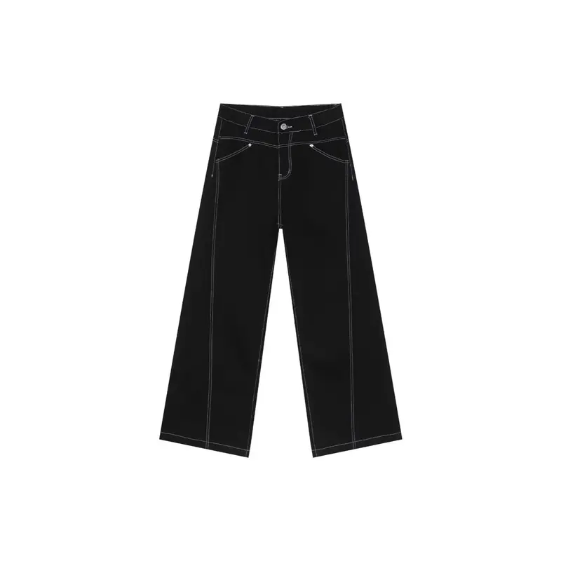 Damen Weitgeschnittene Hochbund-Hose Drune