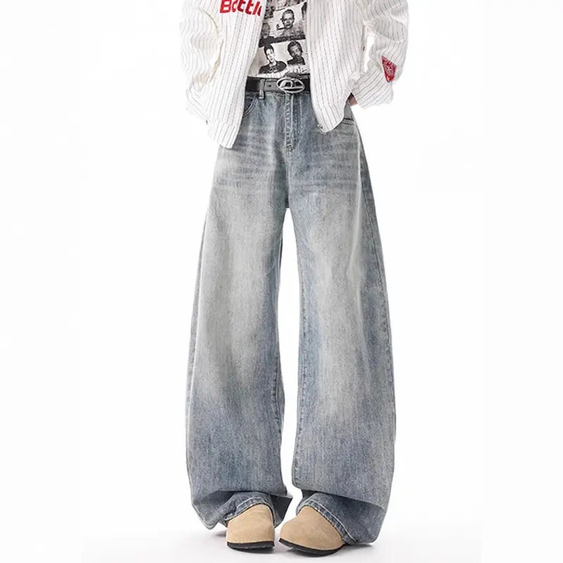 Damen Weitgeschnittene Jeans im Vintage-Stil Drune