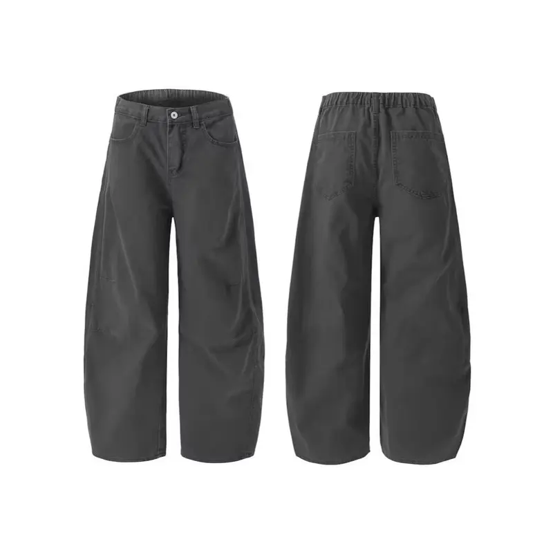 Damen Weitgeschnittene Utility-Cargo-Hose Drune